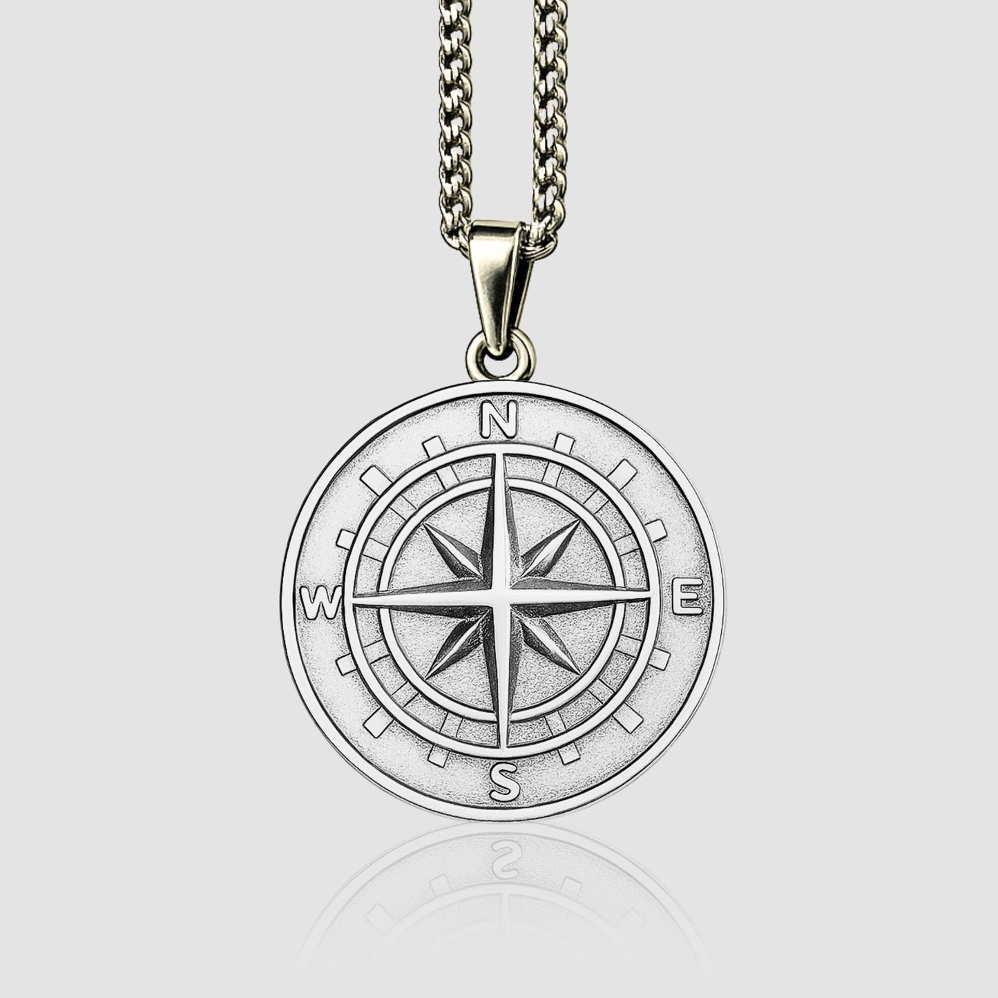 Compass Pendant (Silver)