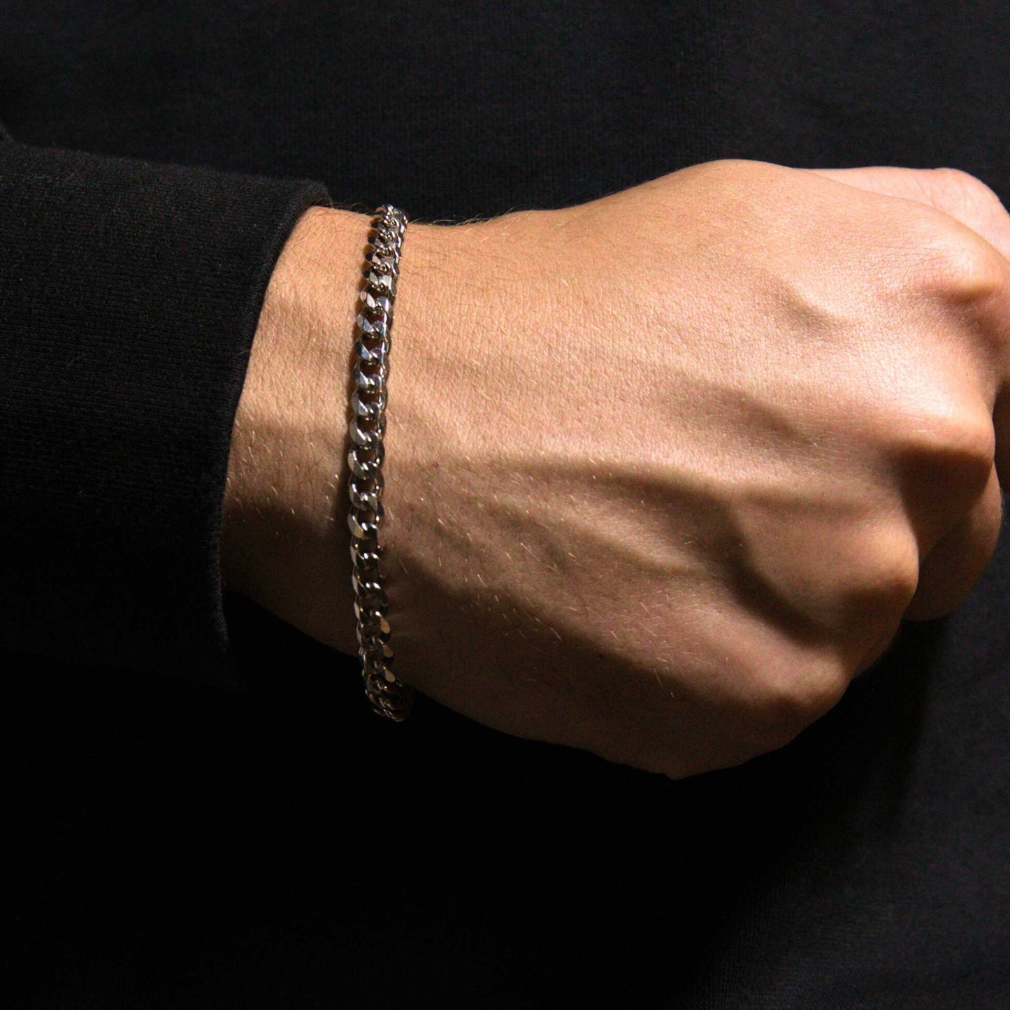 Cuban Bracelet 5mm (Silver)