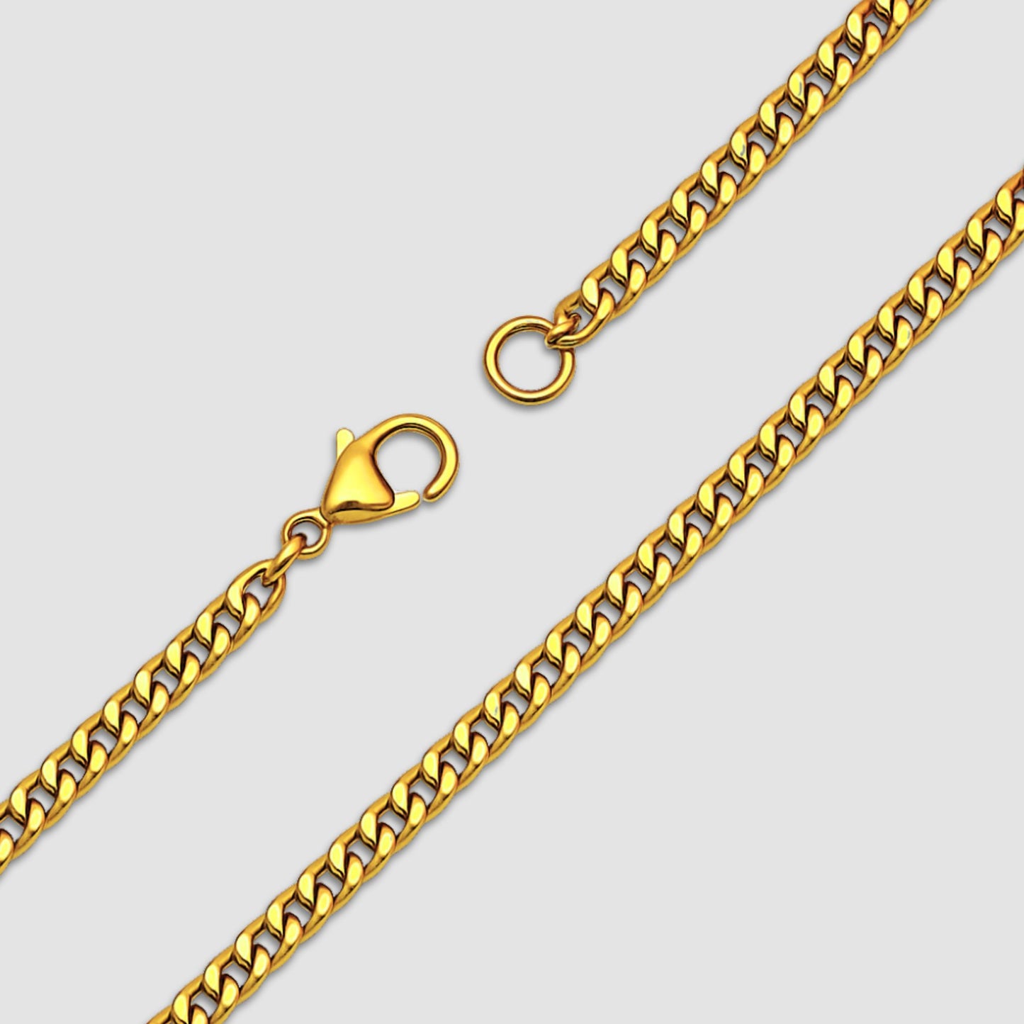 Curb Chain (Gold) 2mm