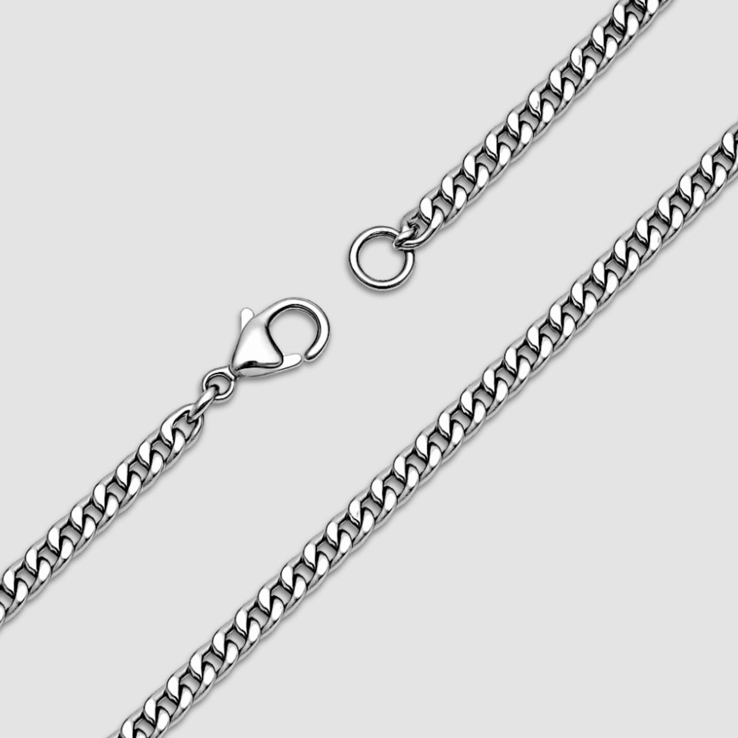 Curb Chain (Silver) 2mm