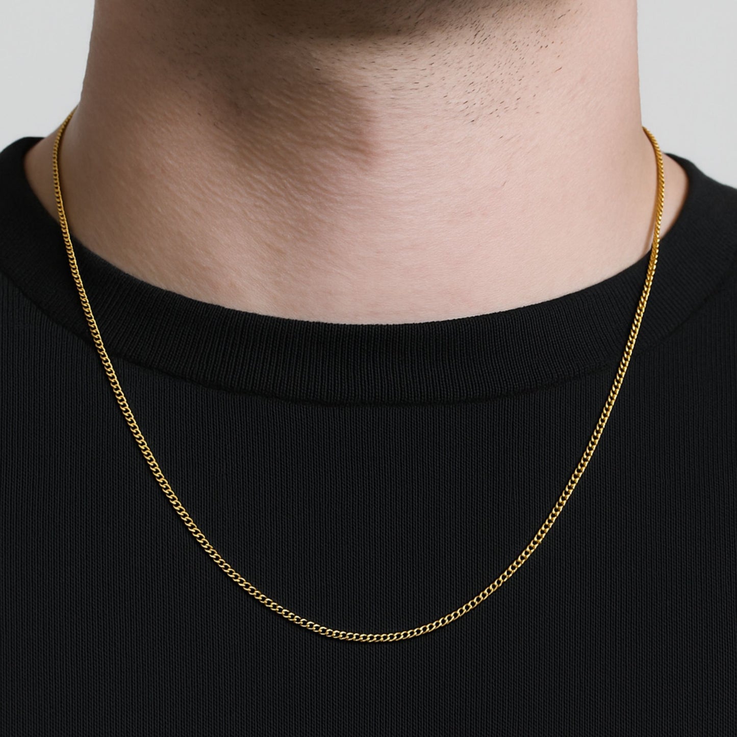 Curb Chain (Gold) 2mm