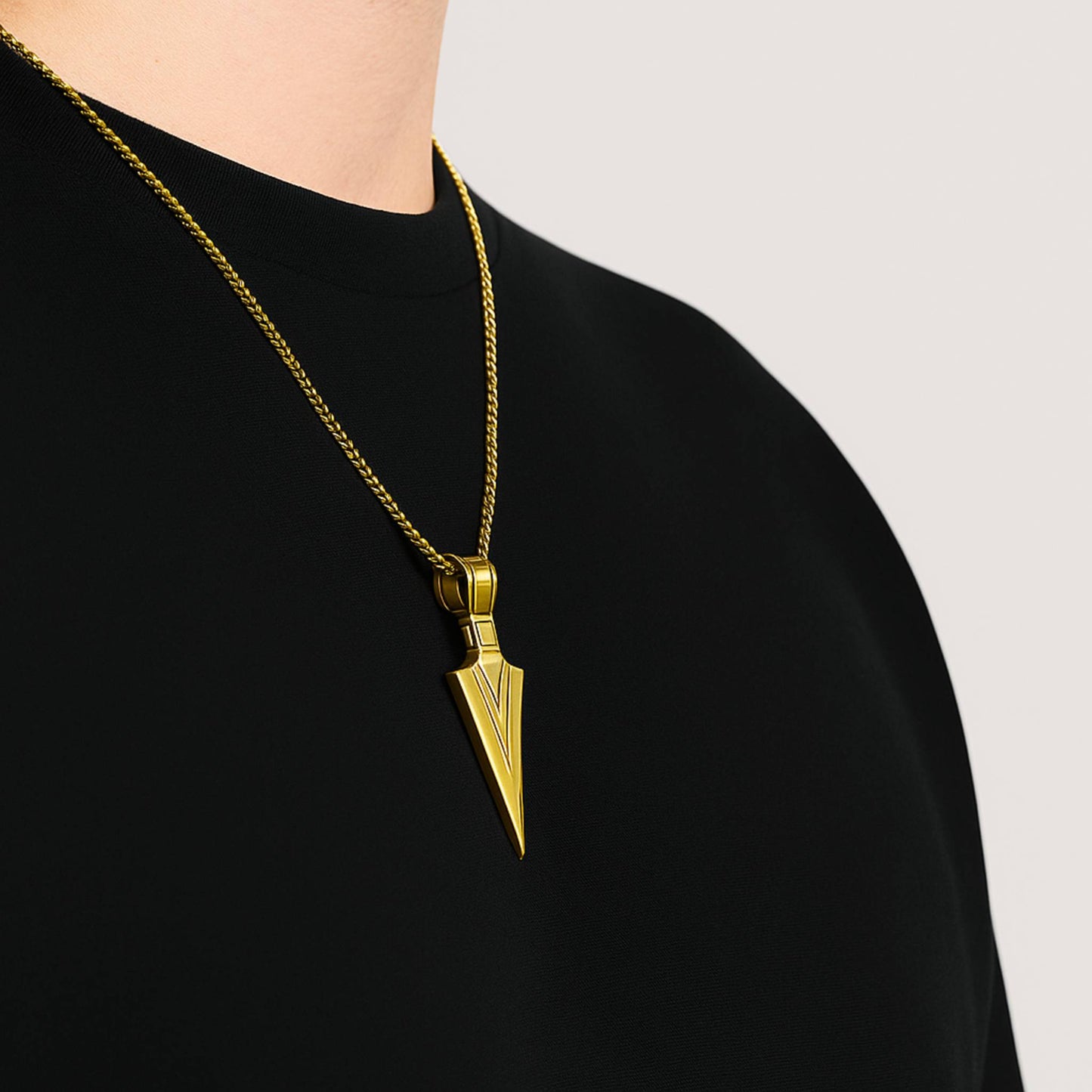 Viking Dagger Pendant (Gold)
