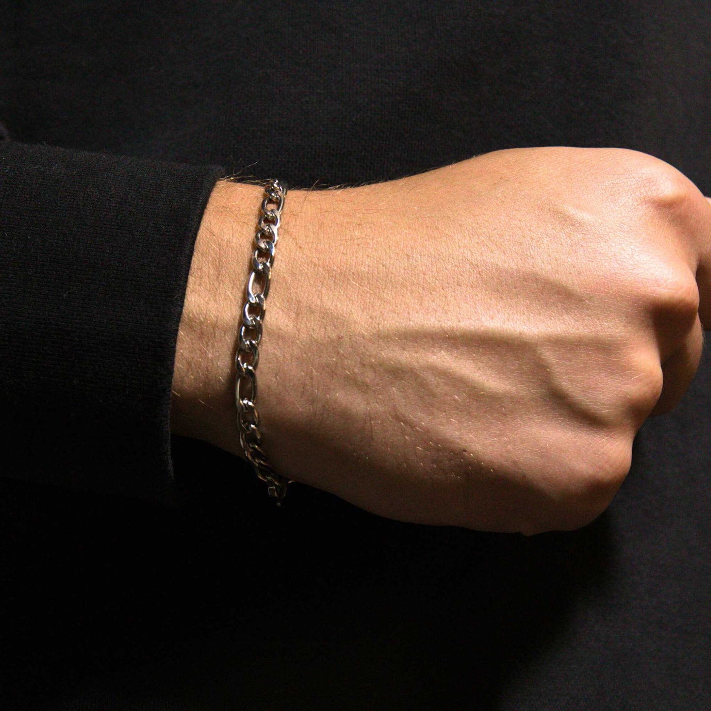 Figaro Bracelet 5mm (Silver)