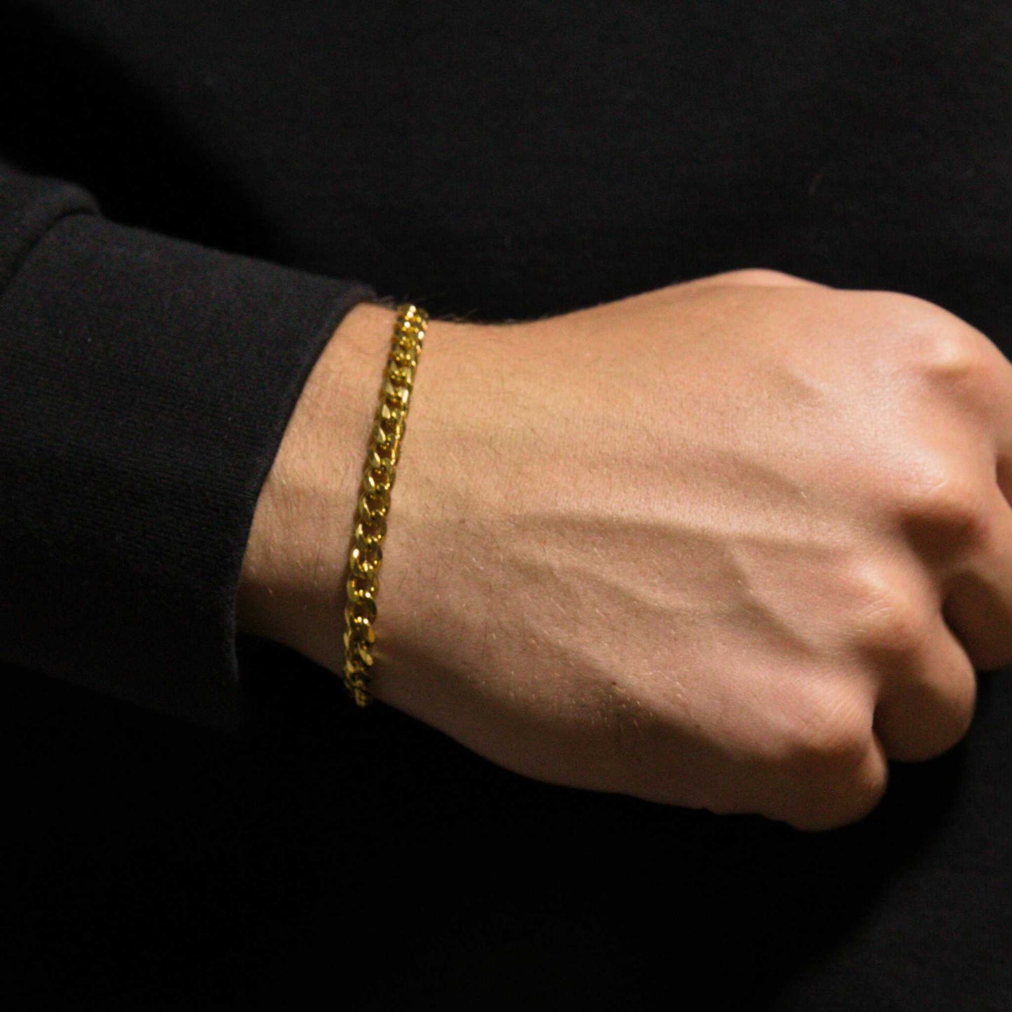 Cuban Bracelet 5mm (Gold)