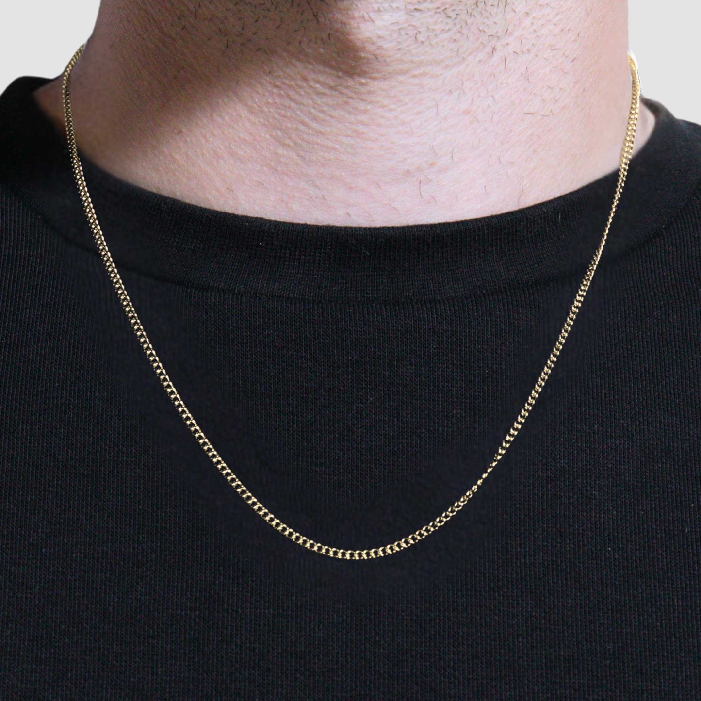 Curb Chain (Gold) 2mm