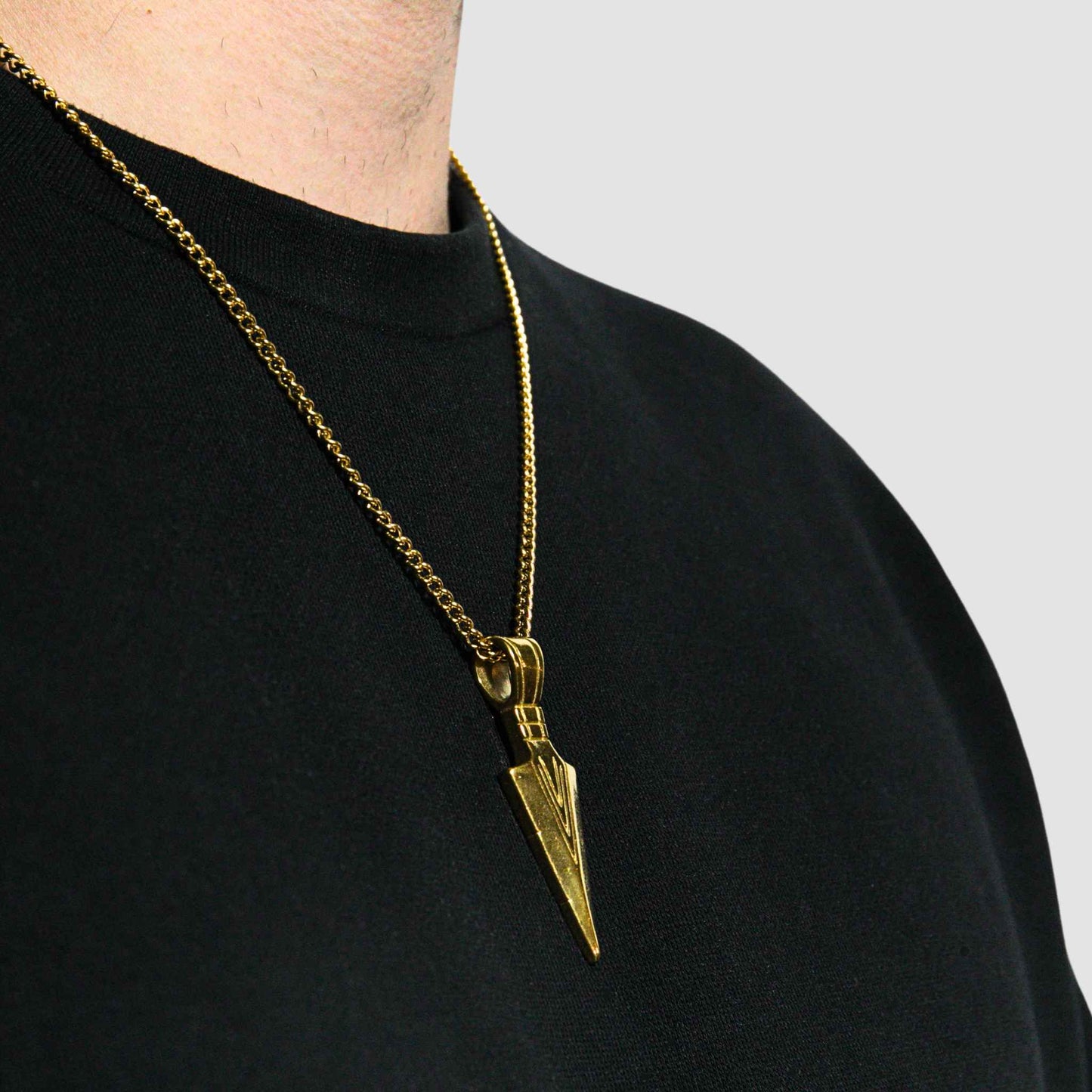 Viking Dagger Pendant (Gold)