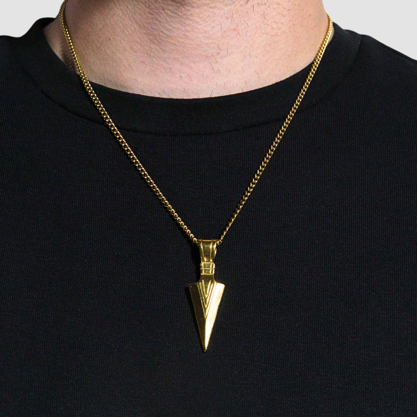 Viking Dagger Pendant (Gold)