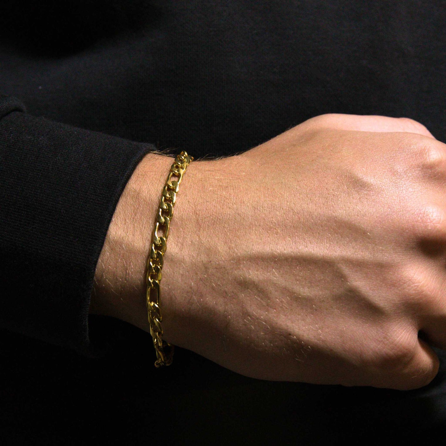 Figaro Bracelet 5mm (Gold)