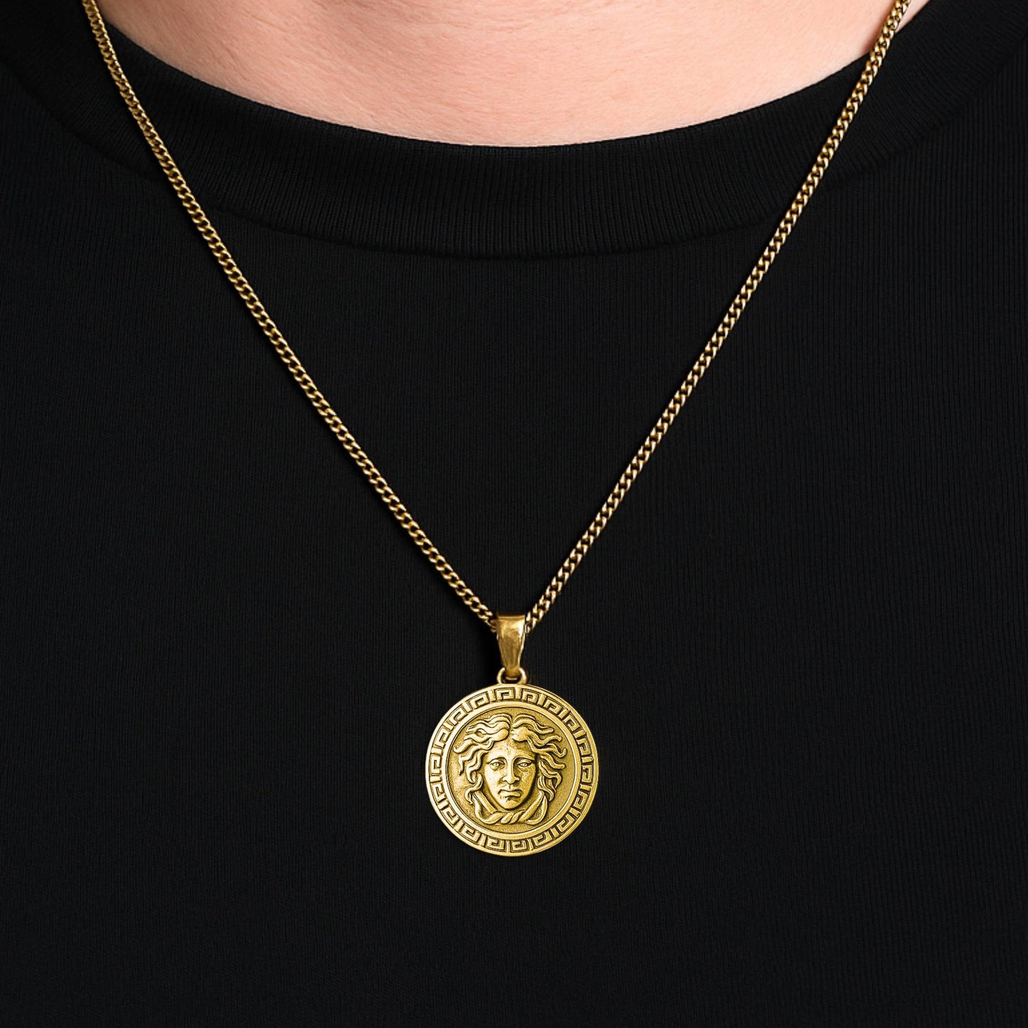 Medusa Pendant (Gold)