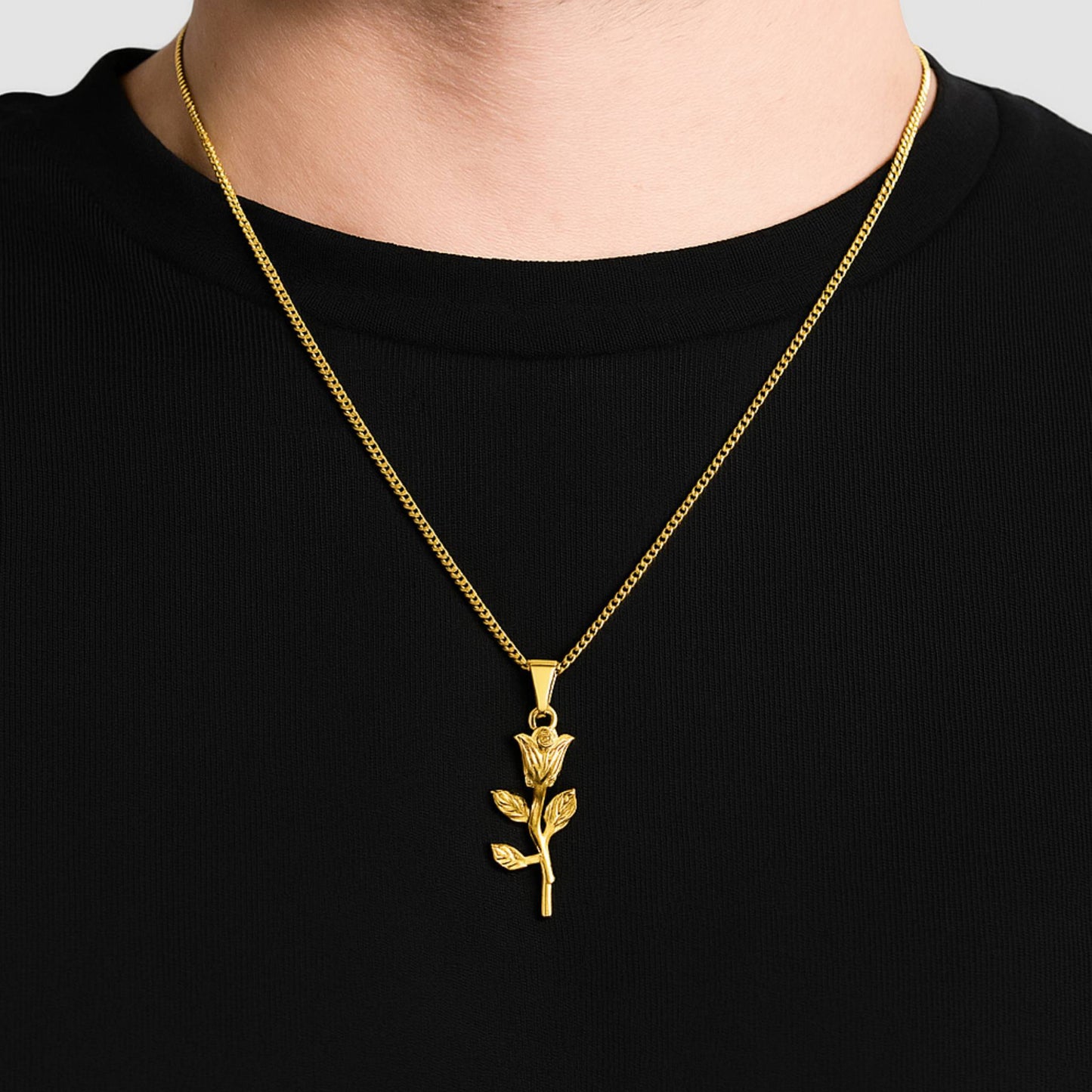 Rose Pendant (Gold)