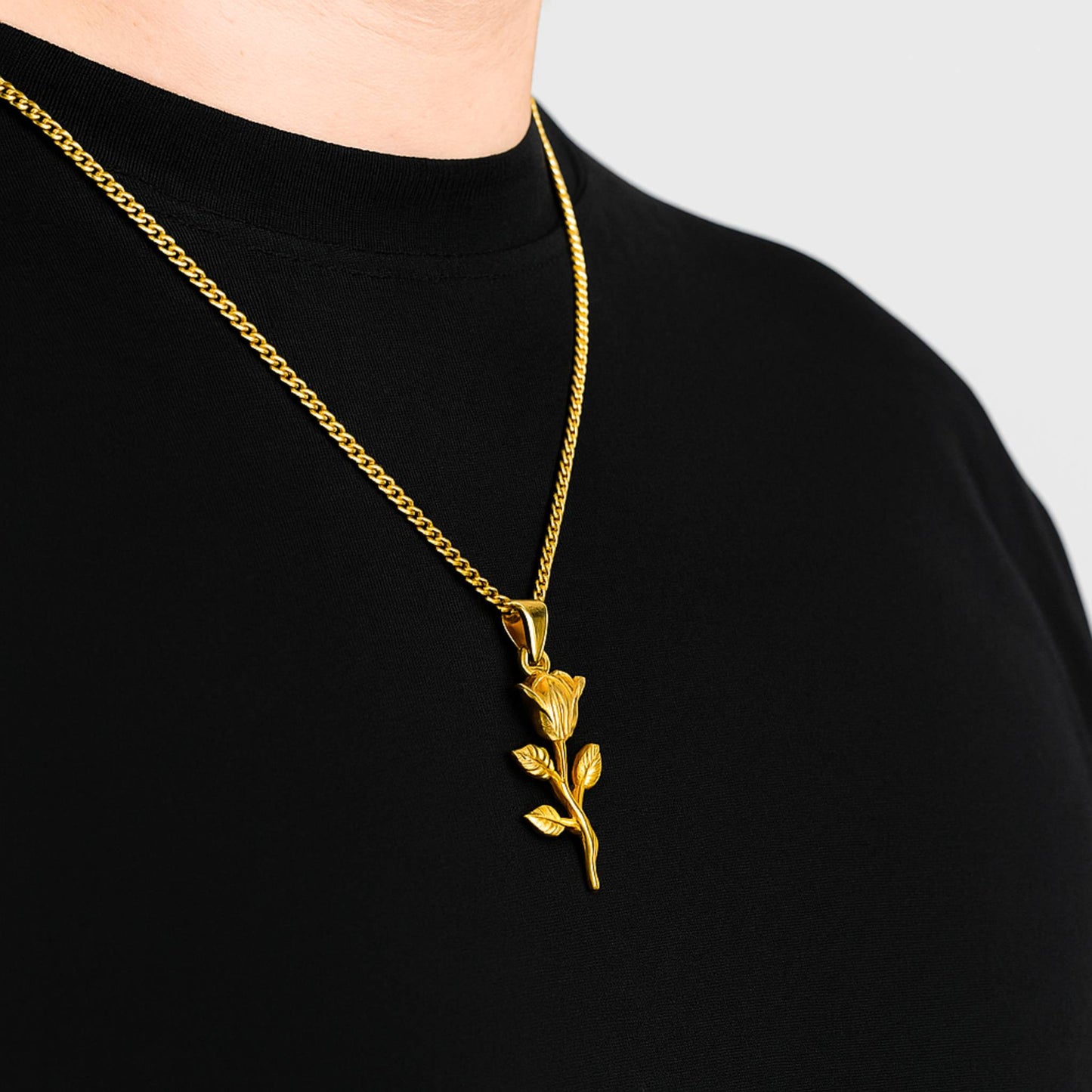 Rose Pendant (Gold)
