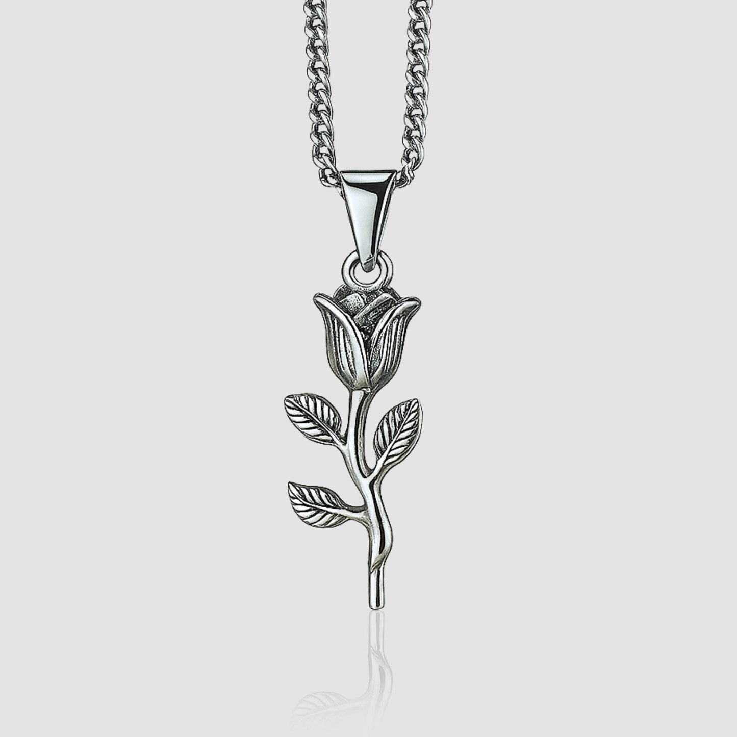 Rose Pendant (Silver)