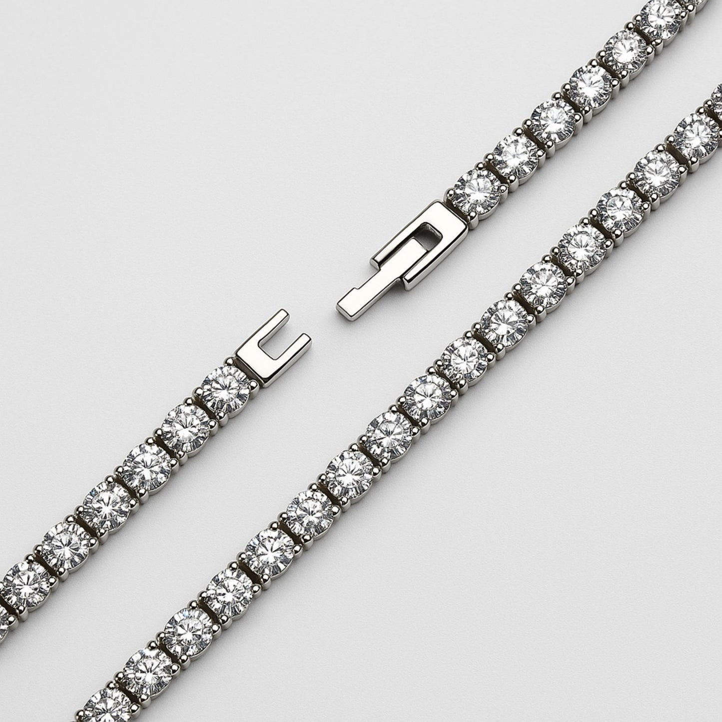 Tennis Bracelet 4mm (Silver)