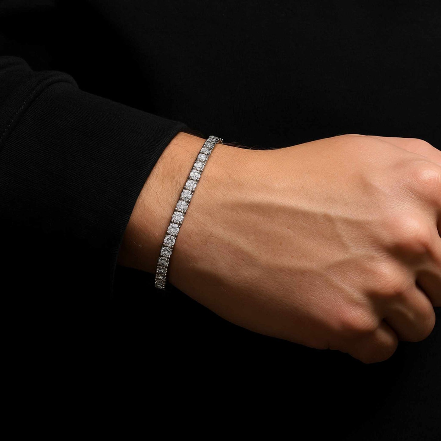 Tennis Bracelet 4mm (Silver)