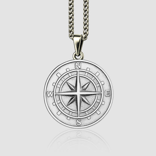 Compass Pendant (Silver)