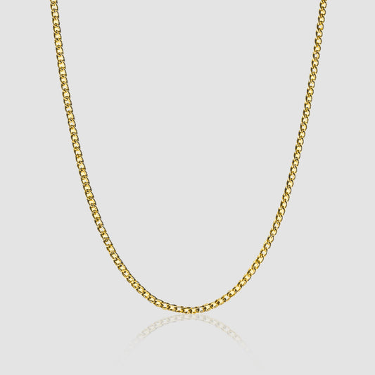 Curb Chain (Gold) 2mm