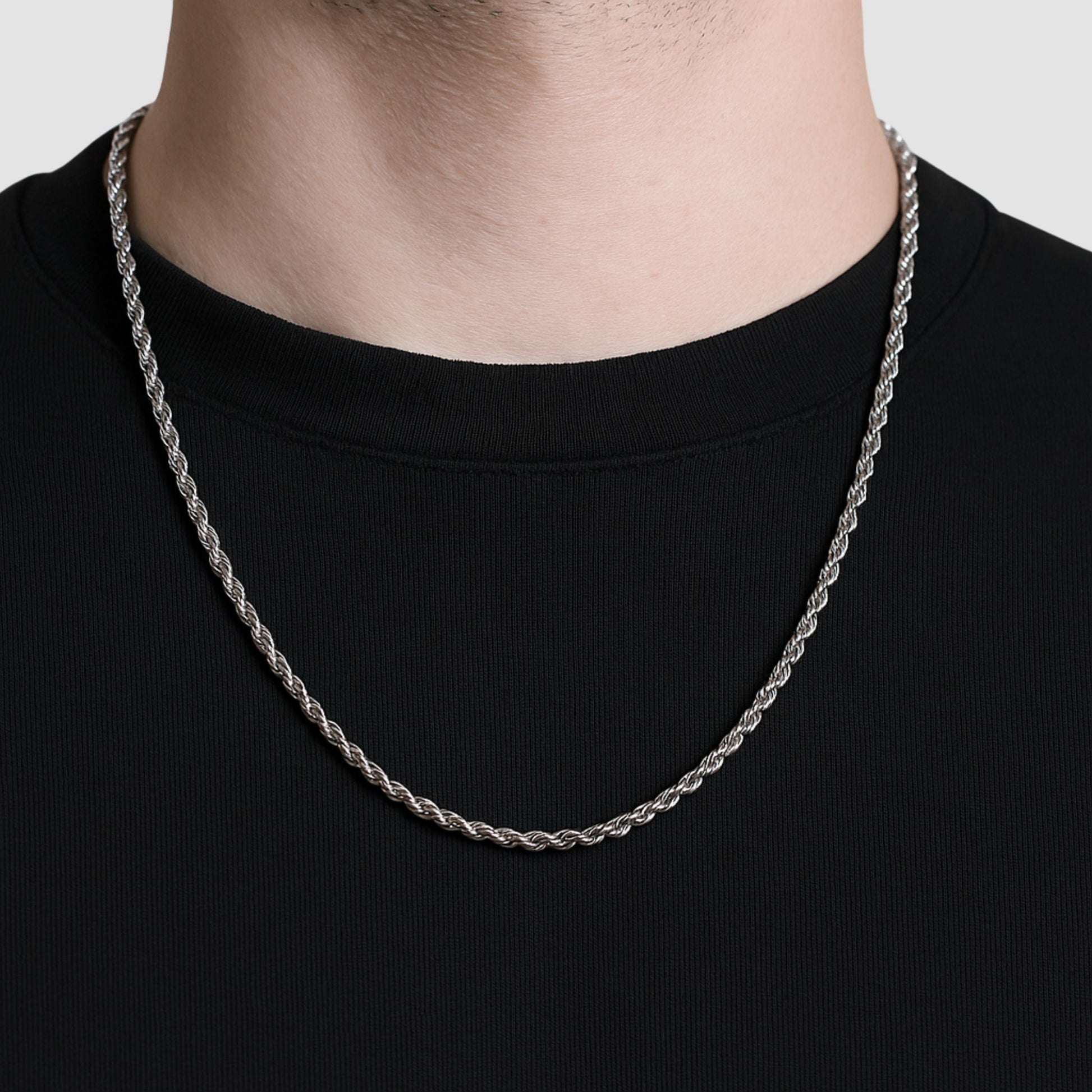 Talisman Rope Rope Chain 3mm Men's Silver | Talisman Jewellery