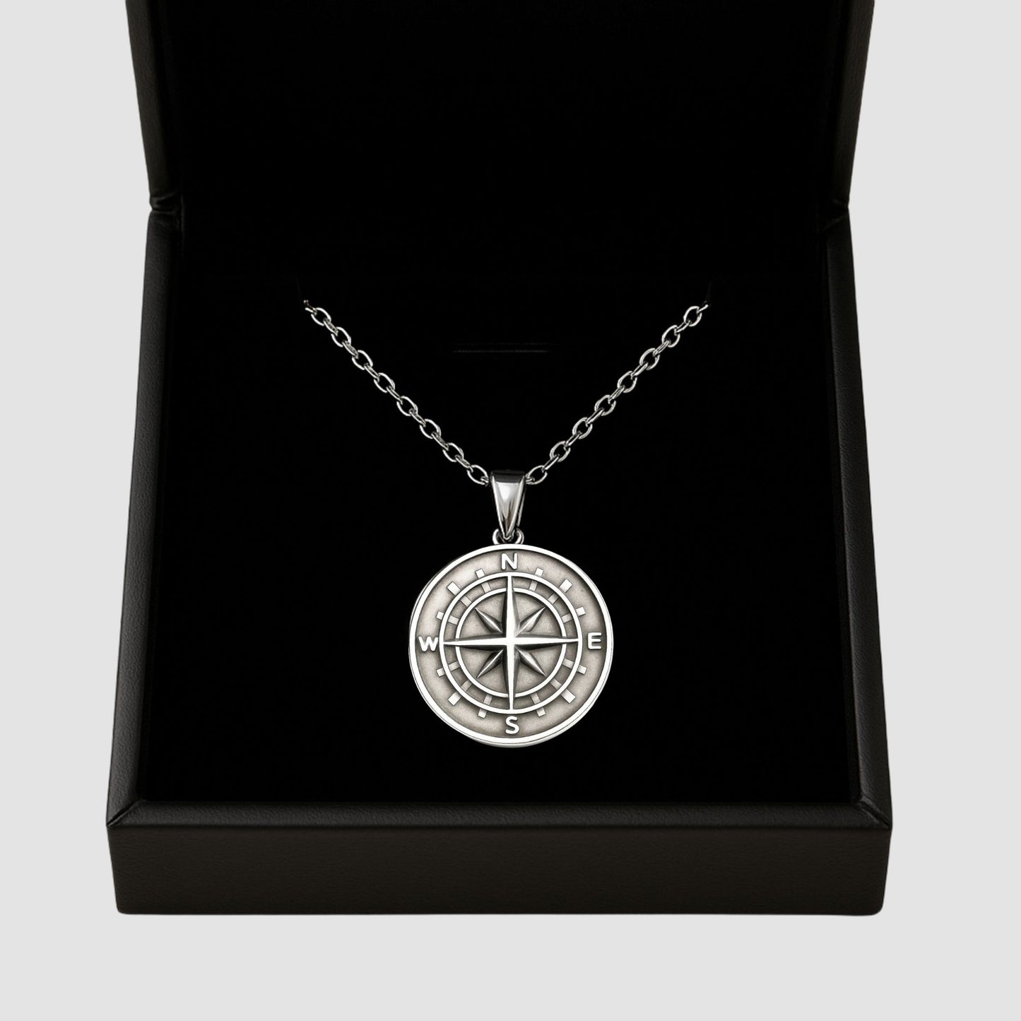 Compass Pendant (Silver)