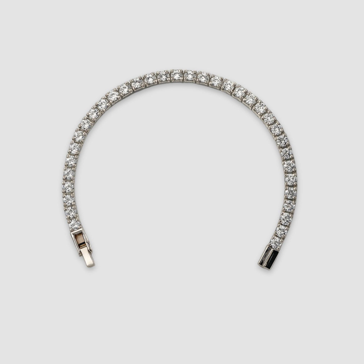Tennis Chain Set (Silver)